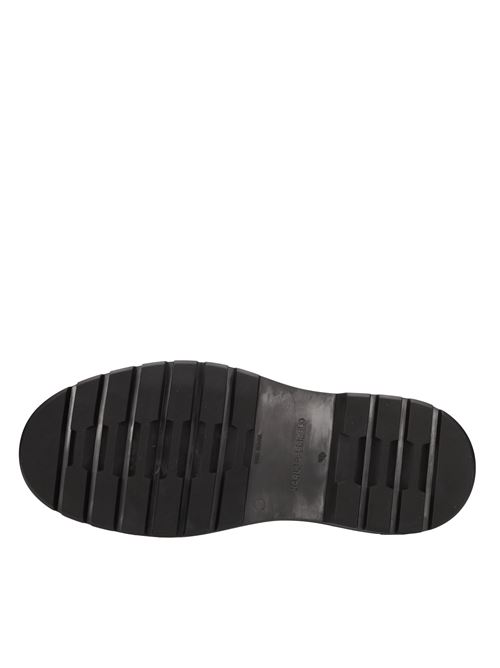 Scarponcini in pelle e tessuto KARL LAGERFELD | KL11250 000NERO